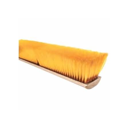 Magnolia Brush No. 19 Line Floor Brush, 24 in L, Hardwood, Yellow Plastic 455-1924LH