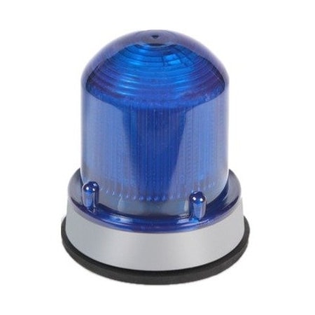 Edwards Signaling Warning Light, Blue, LED, 24V DC, 420 FPM, 3 1/4 in Dia. 125XBRZB24D