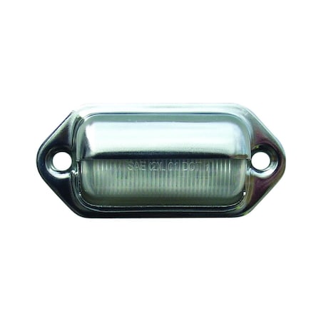 Optronics Mini LED License Light, Polished Chrome O24-LPL31CBP