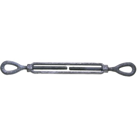 Baron BARON 15-1/2X12 Turnbuckle, 2200 lb Weight Capacity, Eye Fitting A, Eye Fitting B, Galvanized Steel 15-1/2X12