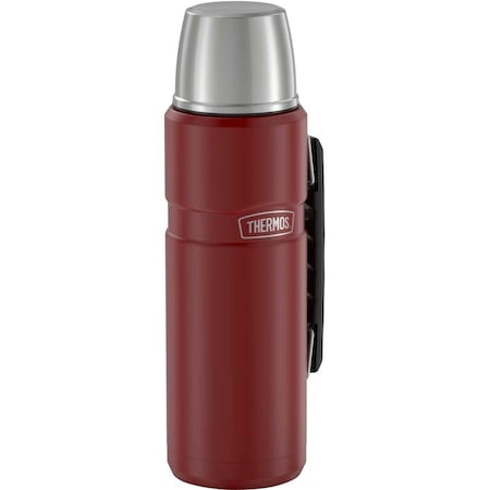 Thermos 40-Ounce Stainless King Vacuum-Insulated Stainless Steel Beverage Bottle Matte Red SK2010MR4
