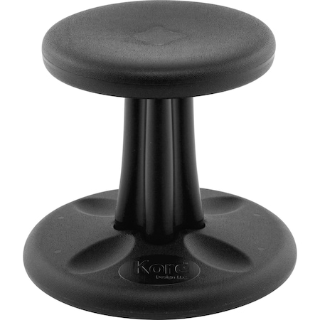 Kore Design Pre-School Wobble Chair for Schools, Classrooms, 12in tall, Active Seating, Black 803886