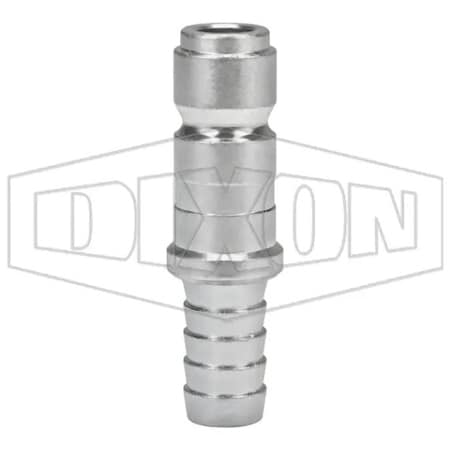Dixon J Series Tru-Flate Automotive Standard Quick Disconnect Pneumatic Hose Plug, 1/2 in Nominal, 500 psi J4S4