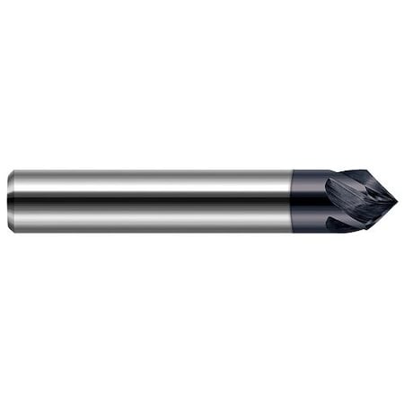 Harvey Tool 0.3125in (5/16) Shank DIA x 45Deg. per side Carbide Pointed Chamfer Cutter, 4 Helical Flutes 859720-C3