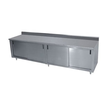 Advance Tabco Back Splash Enclosed Base Sliding Doors ECK-SS-247M