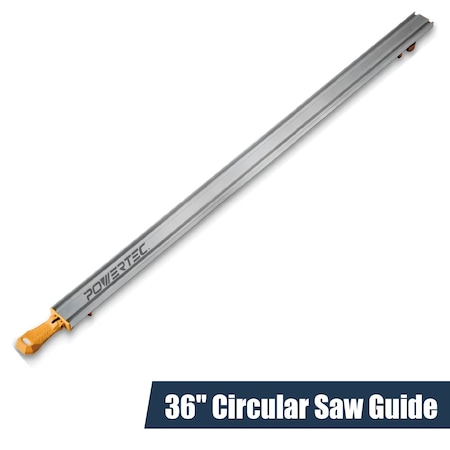 Powertec 36" Circular Saw Guide/Straight Edge Guide for Router Tool, Jigsaw, Circular Saw and Drill Press 71706