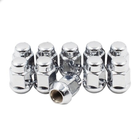 Coyote Wheel Accessories LUG NUTS 12 Millimeter x 15 Thread Size 60 Degree Conical Bulge Acorn 138 Inch Overall Length 87KX45