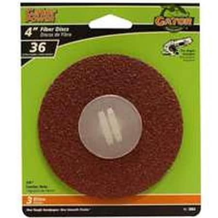 Ali 36 Grit Gator Fiber Disc - 4 x 0.62 in. 786103
