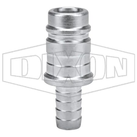 Dixon DF Series Industrial Interchange Pneumatic Nipple, 1/2 in Nominal, Quick-Connect x Standard Hose Bar D6S4