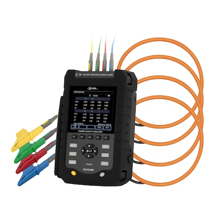 Pce Instruments Power quality analyzer, measures 1-1000V and 15-3000 A with Class A logging and 8 GB memory PCE-PA 8500