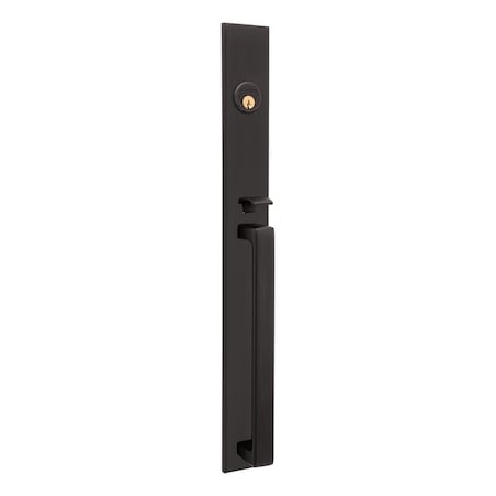 Baldwin Baldwin Minneapolis 20in Right Hand Single Cylinder Entry Mortise Lock Trim with 5162 Lever Oil 6977102RENT