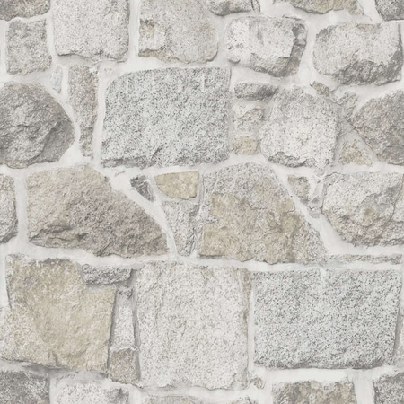 Chesapeake Axelle Light Grey Stone Wallpaper 4072-70042