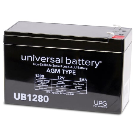 Upg Sealed Lead-Acid Battery, 12V, Lead Acid Chemistry D5743