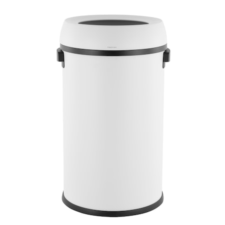 Happimess Chuck Kitchen/Office 17.2-Gallon Open-Top Trash Can, Cotton White HPM1015B