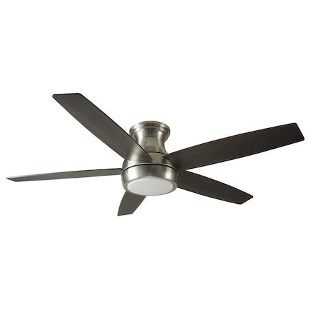 Good Housekeeping 52in Lanier Falls Flushmount Remote Control Ceiling Fan, Matte Black 63011R-MB