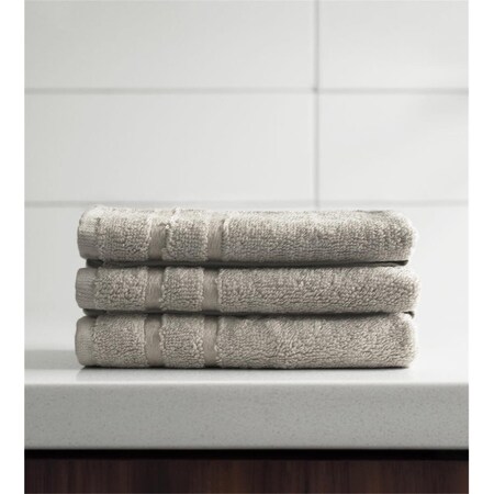 Cariloha Bamboo Washcloths Set for Unisex, Harbor Gray - 3 Piece I0117083