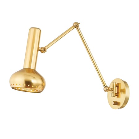 Hudson Valley Lighting Roald 5.5 in. Wall Sconce Aged Brass 2813-AGB