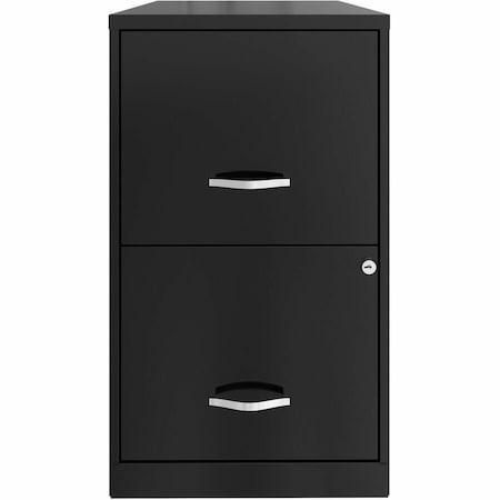 Nusparc 2-Drawer Vertical File Cabinet, 14.2" x 18" x 24.5", Black NPRVF218AABK