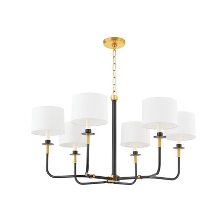 Hudson Valley Lighting Paramus 6 Light Chandelier 36 In. Aged Old Bronze 9136-AOB