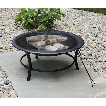 Outdoor Expressions 30'' Round Steel Fire Pit FT-1062C