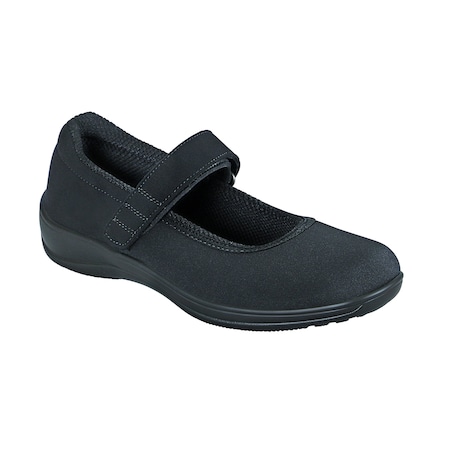 Orthofeet Springfield, Womens Stretchable Mary Jane, Black, Size 10.5 827