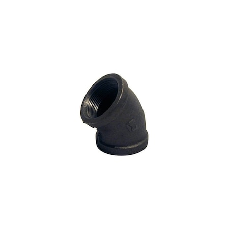 Southland Pipe Fitting, Black Equal Elbow, 45- Degrees , 1-In. 520-205HN