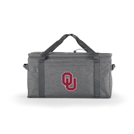 Picnic Time Family Of Brands NCAA Oklahoma Sooners 64 Can Collapsible Cooler, Large Insulated Soft Cooler Bag 716-00-105-454-0
