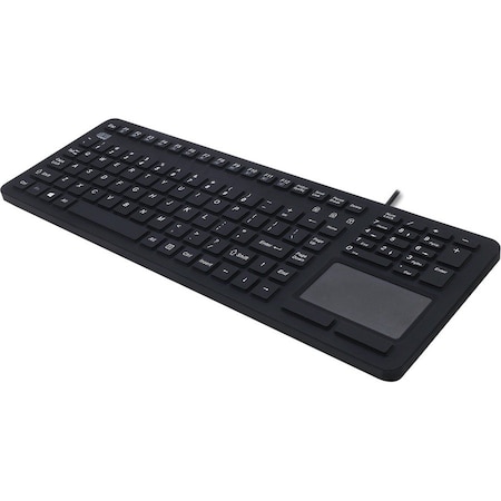 Adesso SILICONE WATERPROOF TOUCHPAD KEYB 12HOT KEYS NUM PAD BLACK USB AKB270UB