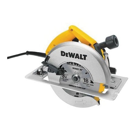 Black+Decker HEAVY DUTY CIRCULAR SAW, 8 .25 DIA BLADE, 5/8 IN ARBOR/SHANK, 2 15/16 IN AT DW384