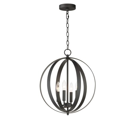 Maxim Provident 4-Light Chandelier 10031BK