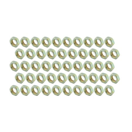 Powerhouse 0.62-18 in. Left Hand Steel Jam Nuts, 50PK PO3627004
