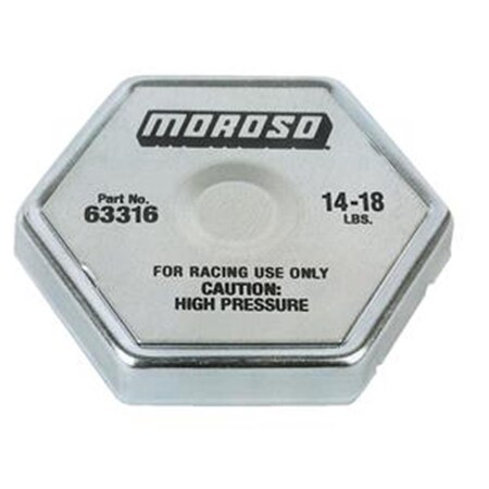 Moroso 63316 Radiator Cap  Hexagon M28-63316