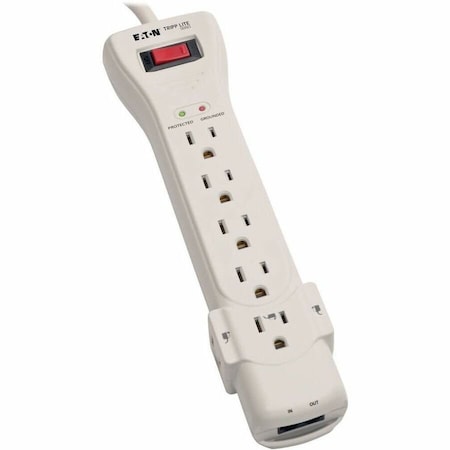 Tripp Lite SURGE PROTECTOR POWER STRIP 120V 7 OUTLET RJ11 15FEET  CORD 2520 JOULES SUPER7TEL15