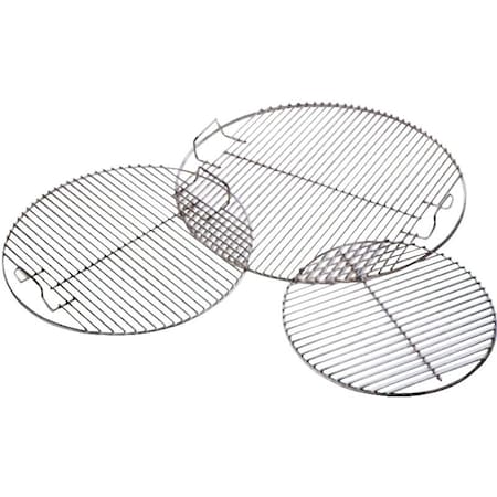 Weber Cooking Grate, 137 in L, 137 in W, Steel, Nickel 7431