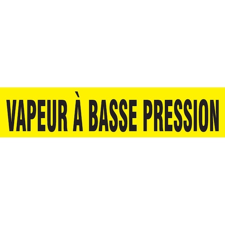 Accuform FRENCH PIPE MARKER VAPEUR BASSE CRPK499STC