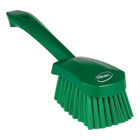Vikan Hand Brush, Green Bristle, Soft 41982