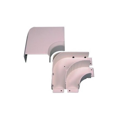 Legrand 90 Deg Flat Elbow Raceway, 40N2 Series, 4 in W, 2 in H, 6-3/4 in L, Ivory 40N2F11V
