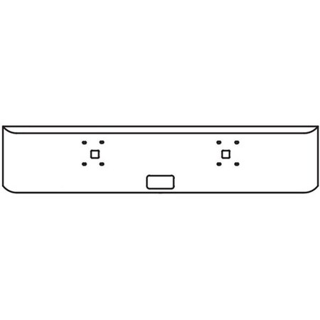 Replacement For Allanson International 9900I Year 2005 16 In Chrome Texas Rolled End Bumper 7 Gauge