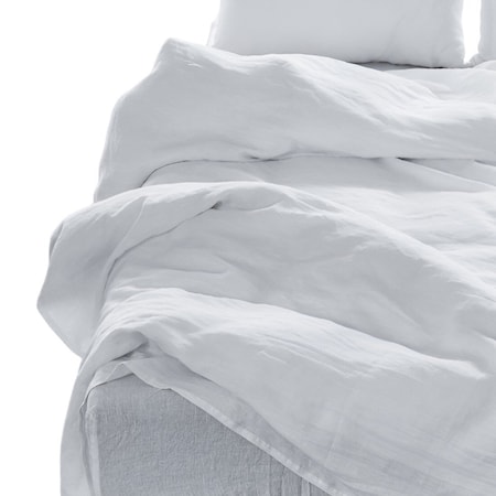 Homeroots Four Piece White Linen Sheet Set 520732