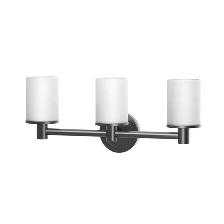 Gatco Latitude II Triple Sconce, Matte Black 1686MX