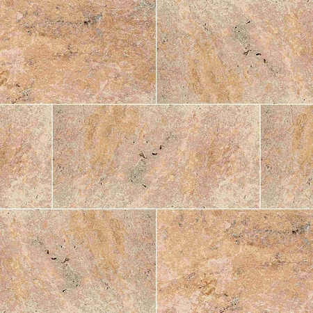 Msi Tuscany Scabas Sample Square Gold Tumbled Travertine Paver Tile ZOR-NS-0103-SAM