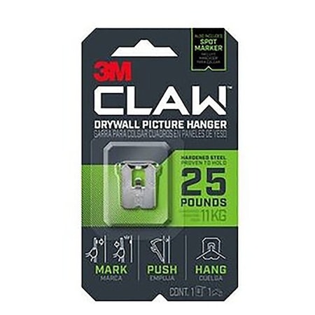 Claw HANGER PICTURE DRYWLL STL 25LB 3PH25-1ES