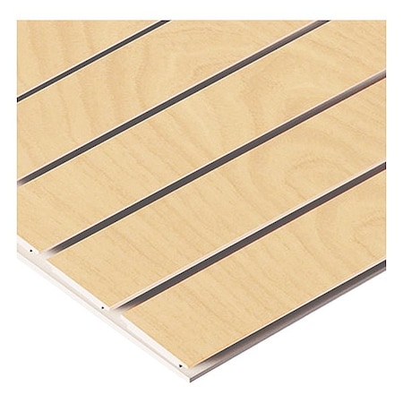 Specialty Store Services Slatwall Panel, Maple, 4 ft H, 8 ft W 2951M