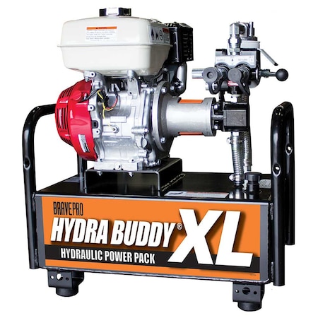 Brave Hydra Buddy, Hydraulic Power Pack, 1,500 PSI, 7 GPM, Recoil Start, Honda GX270 HBHXL16GX