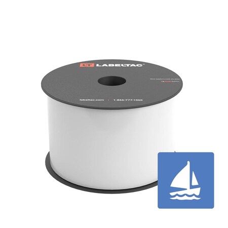 Labeltac Marine Supply 3in x 150ft LT4/Pro X, White LT302MN