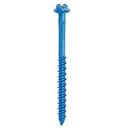 Tapcon Screw Anchor, 1-3/4 in L, Hex Drive, Steel, Climaseal, 75 PK, 3/16 in Drive, 75PK 24305