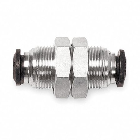 Usa Industrials Push to Connect Tube Fitting, Nickel Plated Brass w/ Plastic Release Ring, Reducing Union, 10mm x ZUSA-TF-PTC-NPBR-239