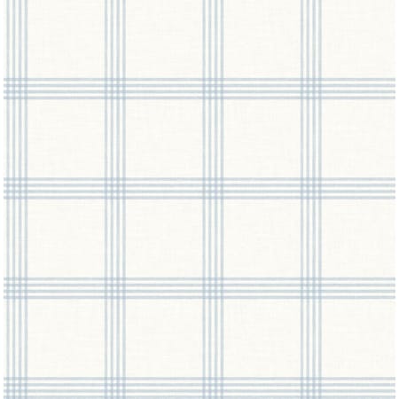 Chesapeake Twain Light Blue Plaid Wallpaper 4134-26995