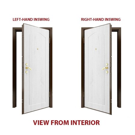Vdomdoors Steel Door Deux 5755 Gray Graphite Sidelight Exterior Window Stainless Inserts Single Modern Painte DEUX5755EXD-GRE-W36+12 x H80-Right-hand Inswing