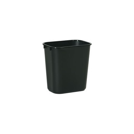 Rubbermaid Small Wastebasket Black, 13 Quart / 12.3 Liter 1 / ea FG295500BLA-EA